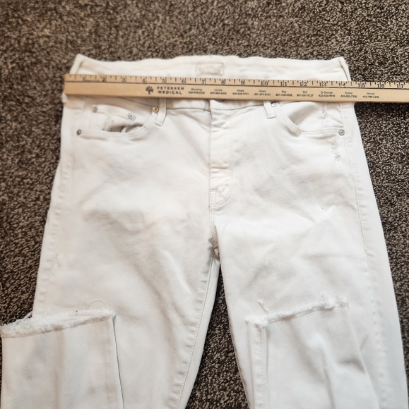 MOTHER Looker Ankle Fray In Little Miss Innocent Size 27 - Picture 8 of 10